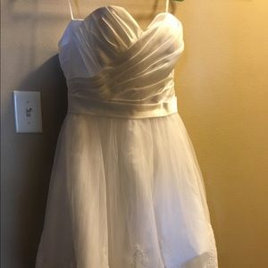 WEDDING DRESS- white size 14 Chinese brand.